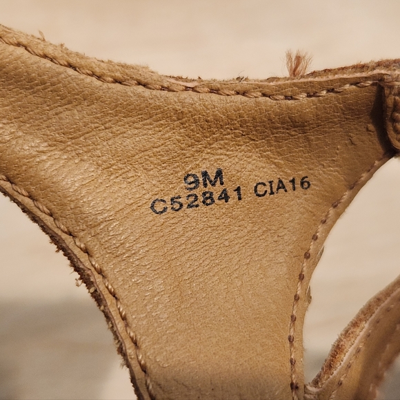 B.O.C. Born Leatger Cork Wedge Sandals 9 - Picture 10 of 12